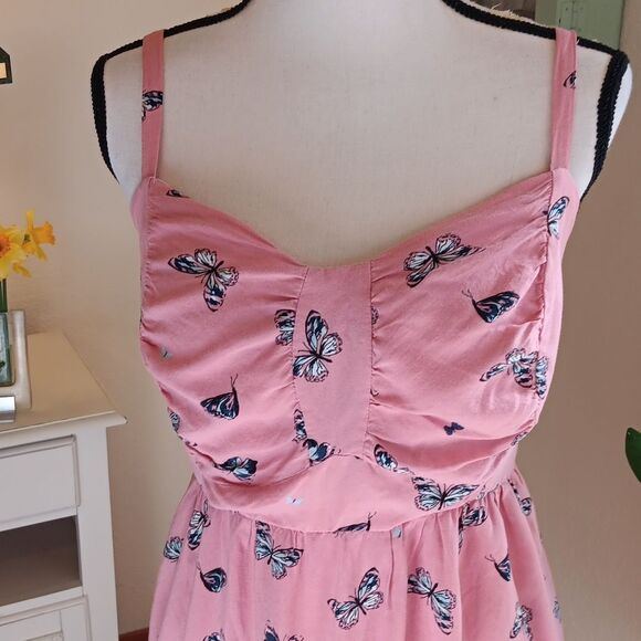 Torrid Butterfly Sundress. Soft Girl, Tomato Girl. Coastal Cowgirl - Picture 3 of 12